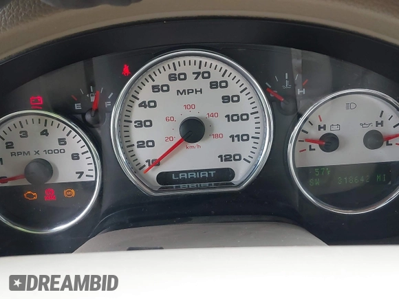 2004 Ford F-150 XLT with VIN 1FTPW14514KB78745, listed as a IAAI auction lot 41964194 with 318,642 mi miles. Bid and sale history available at carsss.com. Image 7.