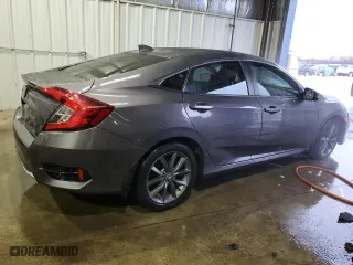 2019 Honda Civic Sedan EX-L with VIN 19XFC1F78KE002827, listed as a Copart auction lot 45997405 with 0 mi miles and Salvage Title. Bid and sale history available at carsss.com. Image 3.
