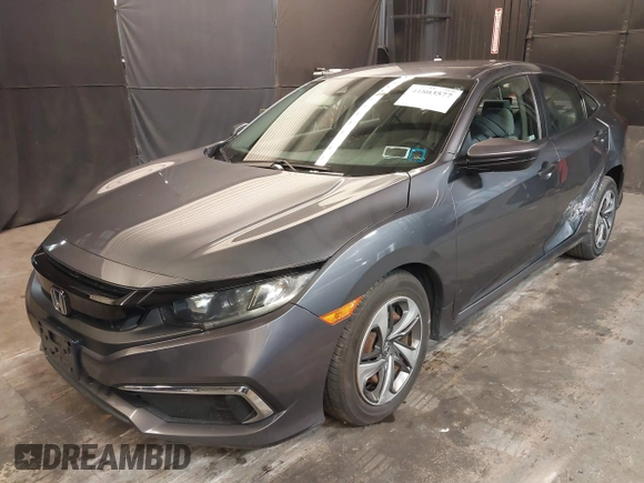2020 Honda Civic Sedan LX with VIN 2HGFC2F65LH525081, listed as a IAAI auction lot 41803577 with 49,321 mi miles. Bid and sale history available at carsss.com. Image 21.