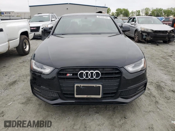 2015 Audi S4 Premium Plus with VIN WAUBGAFL8FA105073, listed as a Copart auction lot 52439145 with 88,180 mi miles and Salvage Title. Bid and sale history available at carsss.com. Image 5.
