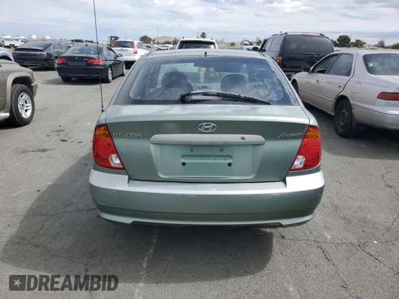 2003 Hyundai Accent GL with VIN KMHCG35C13U277732, listed as a Copart auction lot 72276634 with 135,176 mi miles and Salvage Title. Bid and sale history available at carsss.com. Image 6.