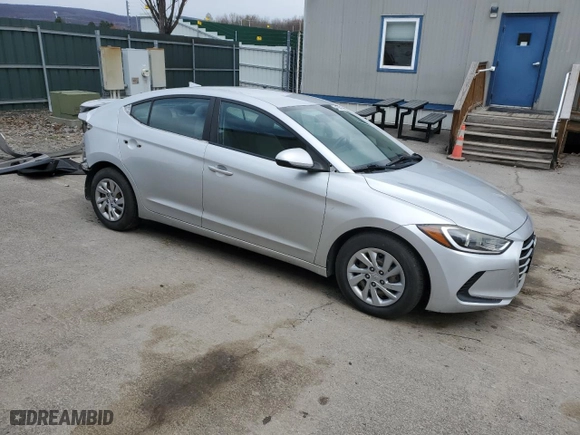 2017 Hyundai Elantra SE with VIN KMHD74LF1HU423707, listed as a Copart auction lot 51880985 with 108,604 mi miles and Salvage Title. Bid and sale history available at carsss.com. Image 4.