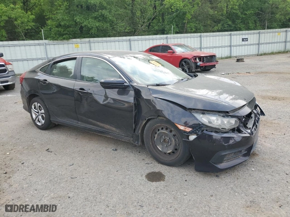 2018 Honda Civic Sedan LX with VIN 2HGFC2F50JH582244, listed as a Copart auction lot 53786895 with 0 mi miles and Salvage Title. Bid and sale history available at carsss.com. Image 4.