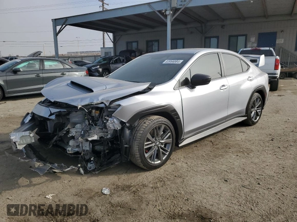 2024 Subaru WRX with VIN JF1VBAB60R9805163, listed as a Copart auction lot 82056864 with 2,649 mi miles and Salvage Title. Bid and sale history available at carsss.com. Image 1.