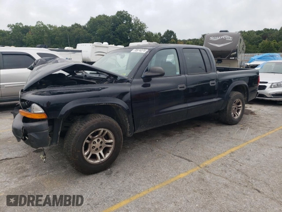 2004 Dodge Dakota Sport with VIN 1D7HL38K04S553703, listed as a Copart auction lot 70974374 with 0 mi miles and Salvage Title. Bid and sale history available at carsss.com. Image 1.