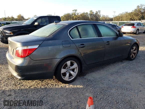 2005 BMW 5 Series 525i with VIN WBANA53535B168215, listed as a Copart auction lot 87463994 with Not provided miles and Non repairable. Bid and sale history available at DreamBid. Image 3.