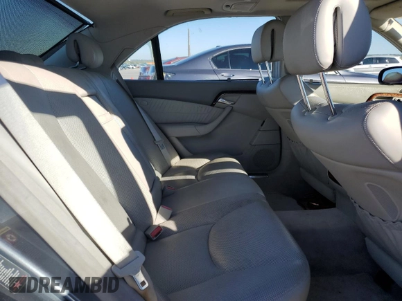 2005 Mercedes-Benz S-Class 5.0L with VIN WDBNG75J25A449465, listed as a Copart auction lot 80767344 with 147,794 mi miles and Clean Title. Bid and sale history available at carsss.com. Image 10.