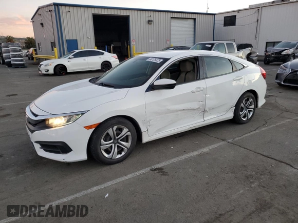 2017 Honda Civic LX with VIN 19XFC2F58HE021715, listed as a Copart auction lot 88125025 with 86,058 mi miles and Salvage Title. Bid and sale history available at DreamBid. Image 1.