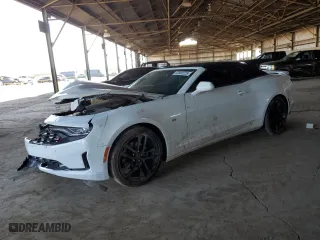 2023 Chevrolet Camaro 2LT with VIN 1G1FD3DS9P0155077, listed as a Copart auction lot 52565225 with 23,974 mi miles and Salvage Title. Bid and sale history available at carsss.com. Image 1.