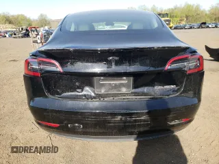 2023 Tesla Model 3 Performance with VIN 5YJ3E1EC1PF577798, listed as a Copart auction lot 55032025 with 20,098 mi miles and Salvage Title. Bid and sale history available at carsss.com. Image 6.