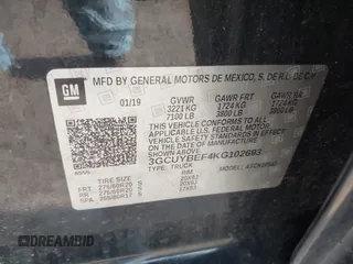 2019 Chevrolet Silverado 1500 Custom with VIN 3GCUYBEF4KG102693, listed as a IAAI auction lot 41683760 with 77,379 mi miles and . Bid and sale history available at DreamBid. Image 9.