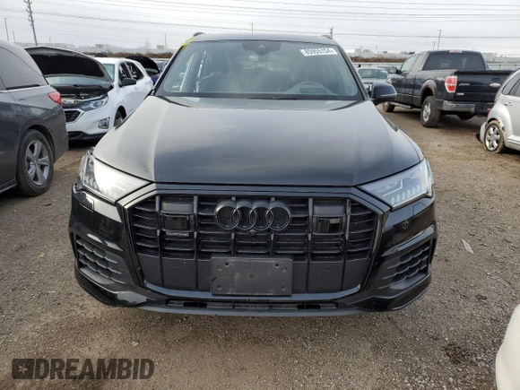2022 Audi Q7 Prestige with VIN WA1VXBF70ND005890, listed as a Copart auction lot 85955154 with 21,814 mi miles and Salvage title. Bid and sale history available at DreamBid. Image 5.
