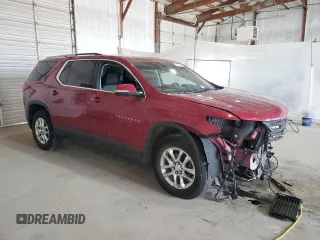 2018 Chevrolet Traverse LT Cloth z VIN 1GNERGKW7JJ263126, wystawiony jako Copart lot #52951655 z przebiegiem 118 356 mil mil oraz Szkoda całkowita • Salvage title. Historia ofert i sprzedaży dostępna na DreamBid. Obrazek 4.