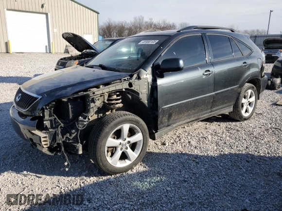 2007 Lexus RX 350 with VIN 2T2GK31U97C022375, listed as a Copart auction lot 46980105 with 352,278 mi miles and Salvage Title. Bid and sale history available at DreamBid. Image 1.