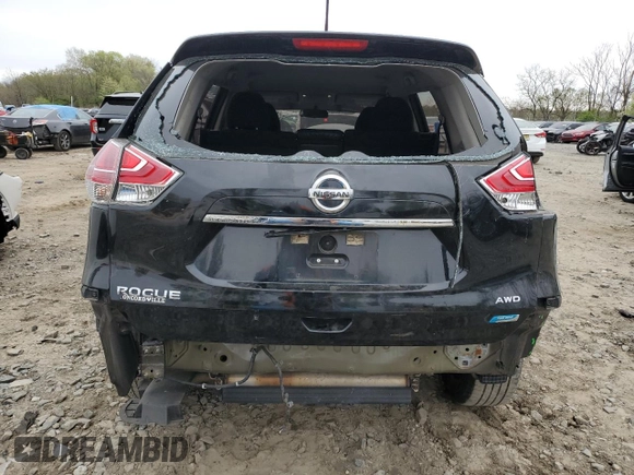 2014 Nissan Rogue SV with VIN 5N1AT2MV3EC824878, listed as a Copart auction lot 52701065 with 148,153 mi miles and Salvage Title. Bid and sale history available at carsss.com. Image 6.