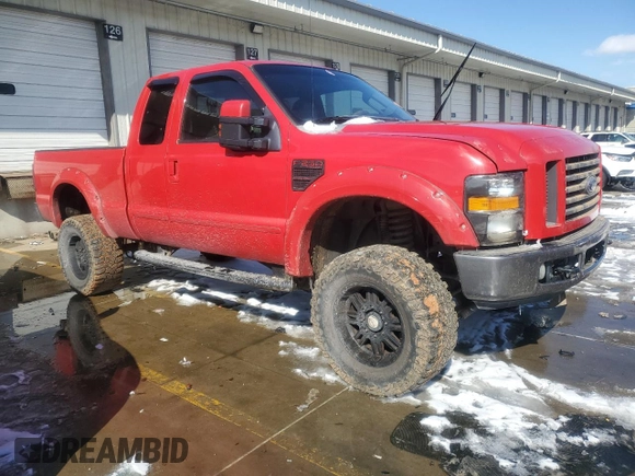 2008 Ford Super Duty F-250 SRW XL with VIN 1FTSX21R28EB41468, listed as a Copart auction lot 45958605 with 145,164 mi miles and Salvage Title. Bid and sale history available at carsss.com. Image 4.