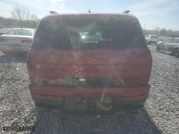 2024 Hyundai Santa Fe Calligraphy with VIN 5NMP54GL5RH044368, listed as a Copart auction lot 50746225 with 8,709 mi miles and Salvage Title. Bid and sale history available at carsss.com. Image 6.