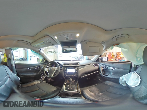 2016 Nissan Rogue SL with VIN 5N1AT2MV9GC738798, listed as a Copart auction lot 52152975 with 76,444 mi miles and Salvage Title. Bid and sale history available at DreamBid. Image 14.