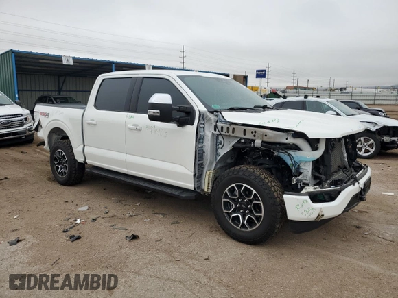 2022 Ford F-150 XL with VIN 1FTFW1E83NFC11064, listed as a Copart auction lot 54583745 with 34,722 mi miles and Salvage Title. Bid and sale history available at DreamBid. Image 4.