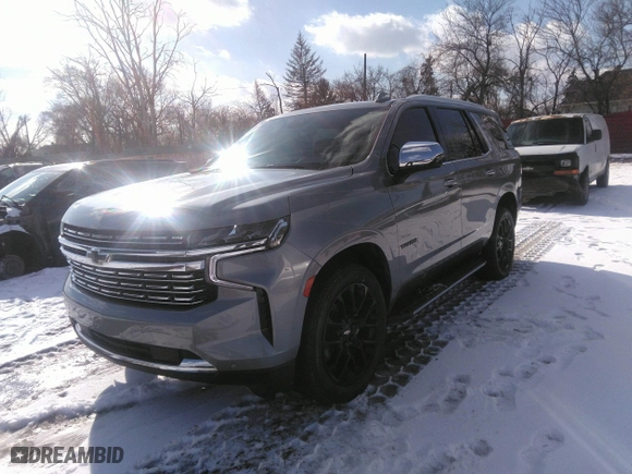 2023 Chevrolet Tahoe Premier with VIN 1GNSKSKD0PR400281, listed as a IAAI auction lot 41551044 with 38,070 mi miles. Bid and sale history available at carsss.com. Image 2.