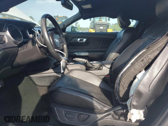 2020 Ford Mustang EcoBoost with VIN 1FA6P8TH5L5137177, listed as a Copart auction lot 57519255 with 82,865 mi miles and Salvage title. Bid and sale history available at DreamBid. Image 7.