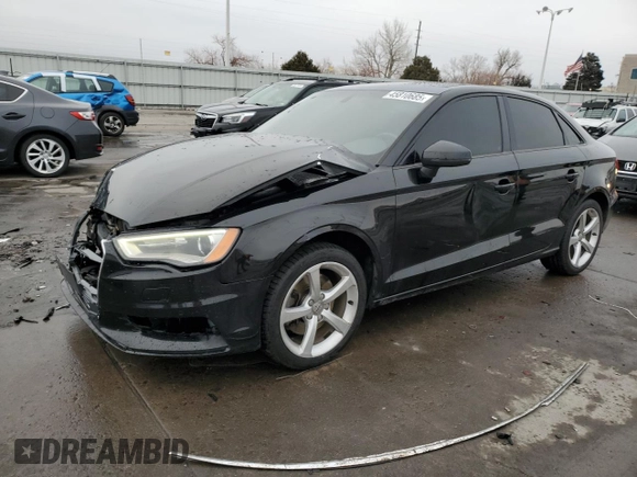 2015 Audi A3 1.8T Premium with VIN WAUACGFF9F1102977, listed as a Copart auction lot 45810685 with 102,500 mi miles and Salvage Title. Bid and sale history available at carsss.com. Image 1.