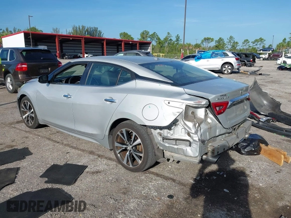 2018 Nissan Maxima SV with VIN 1N4AA6AP8JC378167, listed as a IAAI auction lot 42531215 with 93,060 mi miles and . Bid and sale history available at DreamBid. Image 3.