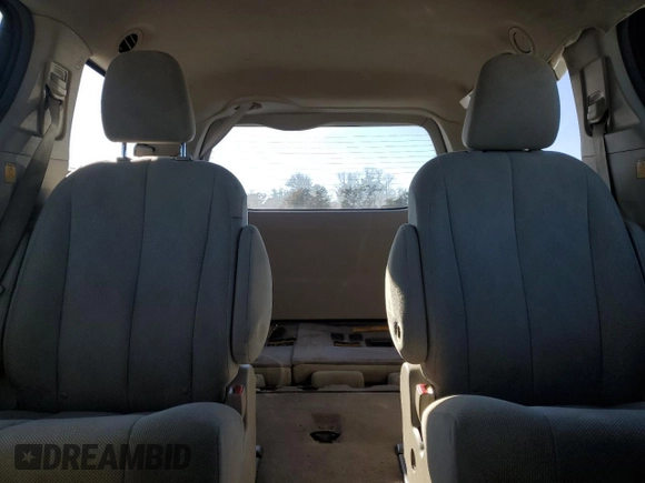 2012 Toyota Sienna with VIN 5TDKA3DC8CS016489, listed as a Copart auction lot 46416595 with 136,037 mi miles and Salvage Title. Bid and sale history available at DreamBid. Image 10.