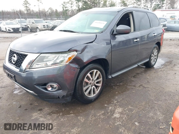 2014 Nissan Pathfinder S with VIN 5N1AR2MM6EC671936, listed as a IAAI auction lot 41680439 with 144,259 mi miles and . Bid and sale history available at DreamBid. Image 17.