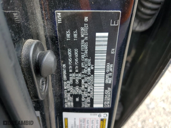 2015 Toyota 4Runner Limited with VIN JTEBU5JR2F5220304, listed as a Copart auction lot 50558535 with 111,854 mi miles and Salvage Title. Bid and sale history available at carsss.com. Image 13.