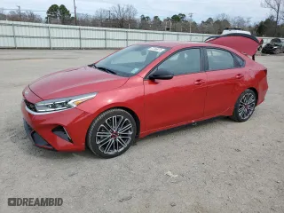 2022 Kia Forte GT with VIN 3KPF44AC8NE487266, listed as a Copart auction lot 47246975 with 70,592 mi miles and Salvage Title. Bid and sale history available at carsss.com. Image 1.