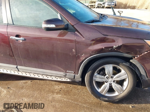 2012 Kia Sorento EX with VIN 5XYKUDA25CG239594, listed as a IAAI auction lot 41754946 with 135,005 mi miles. Bid and sale history available at carsss.com. Image 18.
