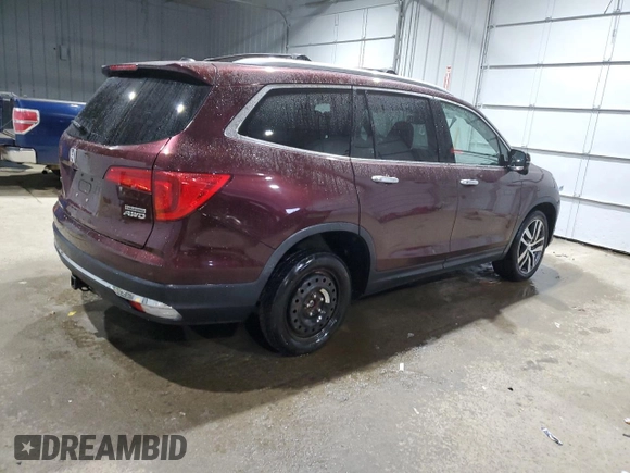 2017 Honda Pilot Touring with VIN 5FNYF6H99HB024088, listed as a Copart auction lot 88650165 with 123,964 mi miles and Salvage Title. Bid and sale history available at DreamBid. Image 3.