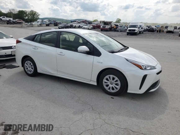 2022 Toyota Prius L Eco with VIN JTDKAMFUXN3169360, listed as a Copart auction lot 53903215 with 46,359 mi miles and Salvage Title. Bid and sale history available at carsss.com. Image 4.