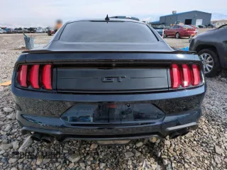 2021 Ford Mustang GT with VIN 1FA6P8CFXM5150152, listed as a Copart auction lot 46116155 with 83,931 mi miles and Salvage Title. Bid and sale history available at carsss.com. Image 6.