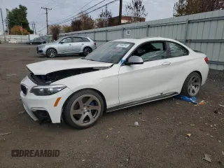 2018 BMW 2 Series M240i with VIN WBA2J5C56JVB28001, listed as a Copart auction lot 77845314 with 0 mi miles and Salvage Title. Bid and sale history available at carsss.com. Image 1.
