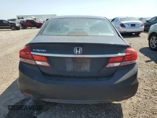 2013 Honda Civic LX with VIN 2HGFB2F50DH595485, listed as a Copart auction lot 52156955 with Not Provided miles and Salvage Title. Bid and sale history available at DreamBid. Image 6.