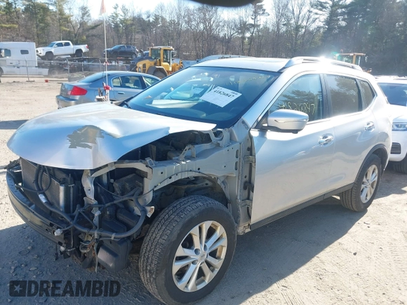 2014 Nissan Rogue S with VIN 5N1AT2MV9EC757137, listed as a IAAI auction lot 41826847 with 170,793 mi miles. Bid and sale history available at carsss.com. Image 2.