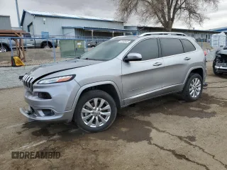 2017 Jeep Cherokee Overland with VIN 1C4PJMJS4HW609880, listed as a Copart auction lot 45598445 with 83,691 mi miles and Salvage title. Bid and sale history available at DreamBid. Image 1.