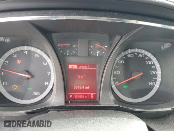 2016 GMC Terrain SLE with VIN 2GKFLSEK2G6169904, listed as a Copart auction lot 44773945 with 102,682 mi miles and Salvage Title. Bid and sale history available at DreamBid. Image 9.