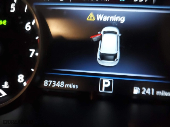 2020 Nissan Murano SV with VIN 5N1AZ2BS2LN133558, listed as a IAAI auction lot 41289350 with 87,348 mi miles. Bid and sale history available at carsss.com. Image 15.