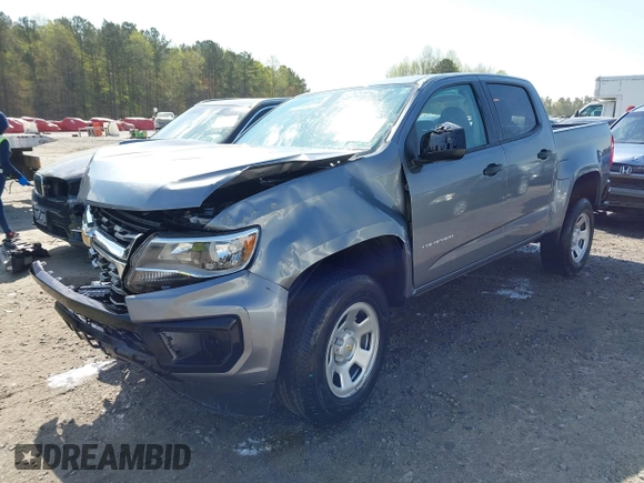 2021 Chevrolet Colorado 2WD Work Truck z VIN 1GCGSBEA0M1288916, wystawiony jako IAAI lot #41912378 z przebiegiem 49 258 mil mil oraz . Historia ofert i sprzedaży dostępna na DreamBid. Obrazek 2.