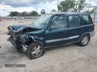 1997 Honda CR-V with VIN JHLRD1856VC037760, listed as a Copart auction lot 61293584 with 185,380 mi miles and Salvage Title. Bid and sale history available at carsss.com. Image 1.