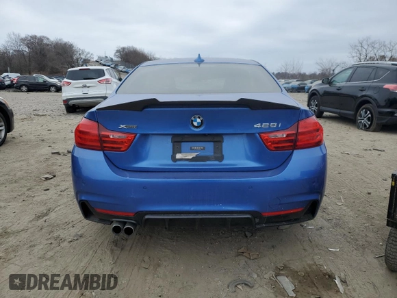 2014 BMW 4 Series 428i xDrive with VIN WBA3N9C5XEK245049, listed as a Copart auction lot 48901785 with 89,966 mi miles and Salvage title. Bid and sale history available at DreamBid. Image 6.
