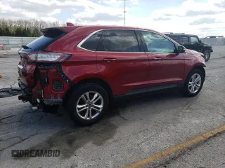 2015 Ford Edge SEL with VIN 2FMTK4J85FBC03634, listed as a Copart auction lot 52399625 with 92,127 mi miles and Salvage Title. Bid and sale history available at carsss.com. Image 3.