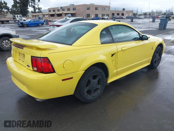 2002 Ford Mustang Standard with VIN 1FAFP40412F228577, listed as a IAAI auction lot 41815902 with 134,449 mi miles. Bid and sale history available at carsss.com. Image 4.
