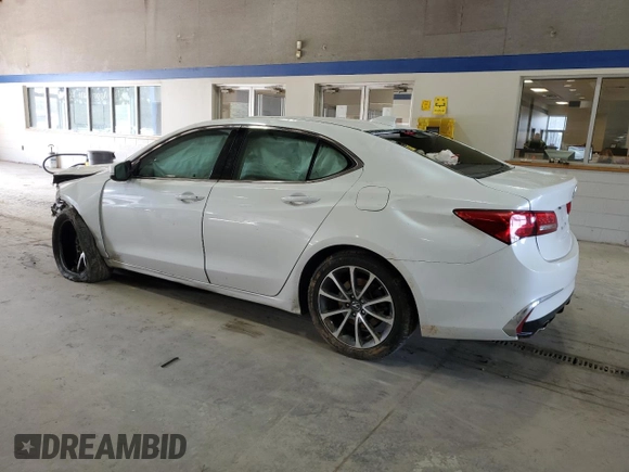 2019 Acura TLX with VIN 19UUB2F30KA000619, listed as a Copart auction lot 45849735 with 0 mi miles and Salvage Title. Bid and sale history available at carsss.com. Image 2.
