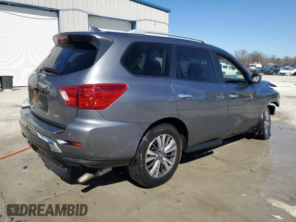 2020 Nissan Pathfinder S z VIN 5N1DR2AM6LC650471, wystawiony jako Copart lot #47031885 z przebiegiem 75 413 mil mil oraz Szkoda całkowita • Salvage title. Historia ofert i sprzedaży dostępna na DreamBid. Obrazek 3.