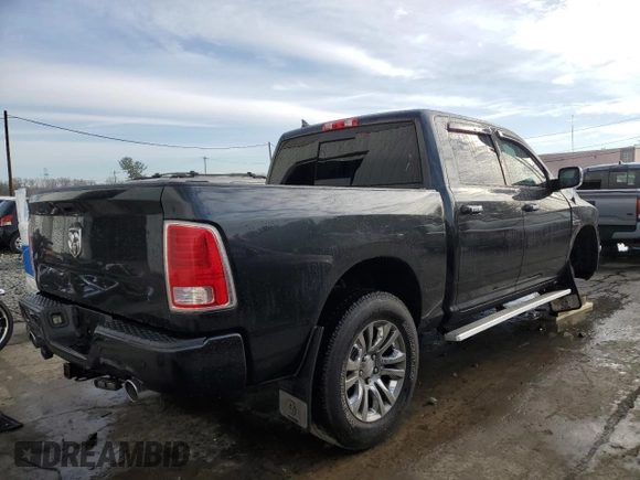 2015 Ram 1500 Laramie Longhorn with VIN 1C6RR7PM8FS633140, listed as a Copart auction lot 82487774 with 100,155 mi miles and Salvage title. Bid and sale history available at DreamBid. Image 3.