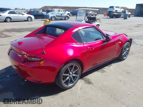 2018 Mazda MX-5 Miata Grand Touring with VIN JM1NDAM7XJ0204135, listed as a IAAI auction lot 42474750 with 16,852 mi miles and . Bid and sale history available at DreamBid. Image 4.